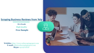 Scraping Business Reviews from Yelp