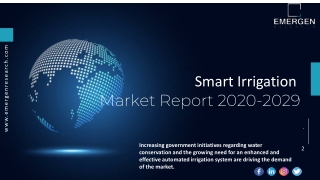 Smart Irrigation Market  Detailed Study Mentioning Positive Growth