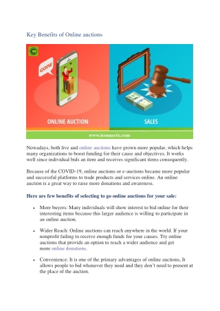 A Brief on Online Auctions