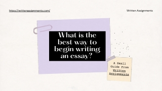 What is the best way to begin writing an essay?