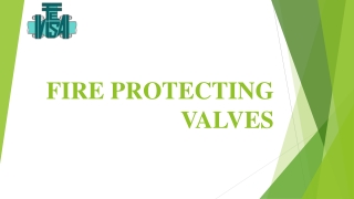 Fire protecting valves