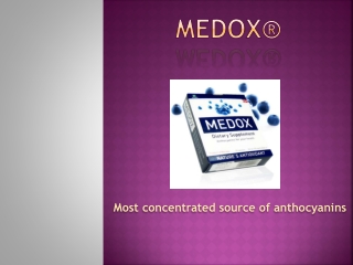 Medox?? -The world's most concentrated source of anthocyanins