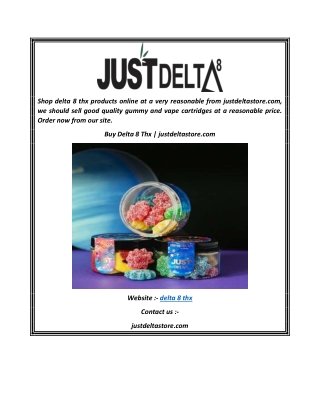 Buy Delta 8 Thx  justdeltastore.com