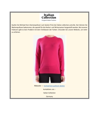 michael kors pullover damen  Italian-collection.comde