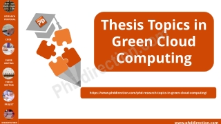 Thesis Topics in Green Cloud Computing