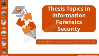 Thesis Topics in Information Forensics Security
