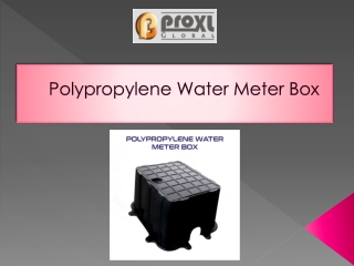 Know About Polypropylene Water Meter Box