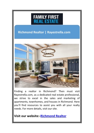 Richmond Realtor | Rayestrella.com