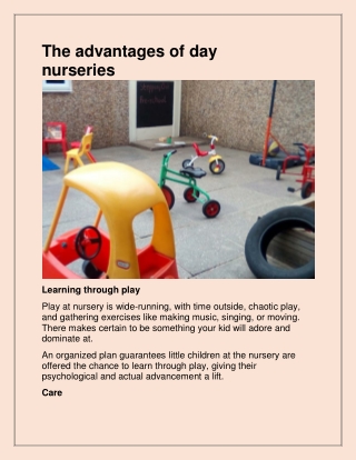 Get the best Preschool in Selhurst
