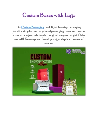 Custom Boxes with Logo
