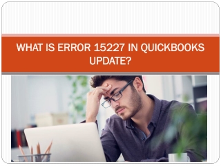 What is error 15227 in QuickBooks update