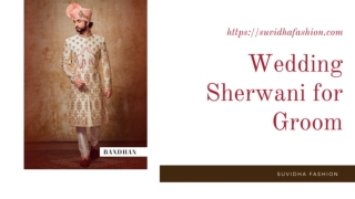 wedding sherwani for groom