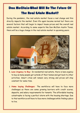 Don McClain-What Will Be The Future Of The Real Estate Market-converted