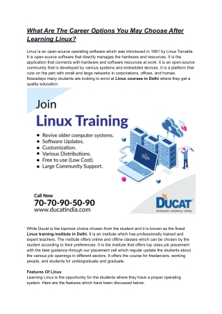 What Are The Career Options You May Choose After Learning Linux