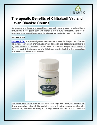 Chitrakadi Vati