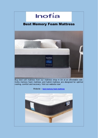 Best Memory Foam Mattress