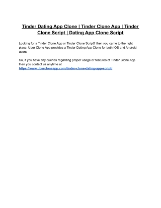 Tinder Dating App Clone | Tinder Clone App | Tinder Clone Script | Dating App Cl