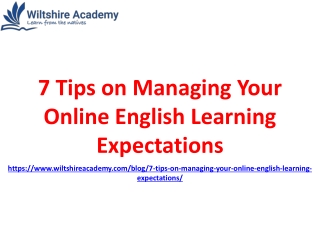 7 Tips on Managing Your Online English Learning Expectations