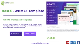 HostX - WHMCS Template