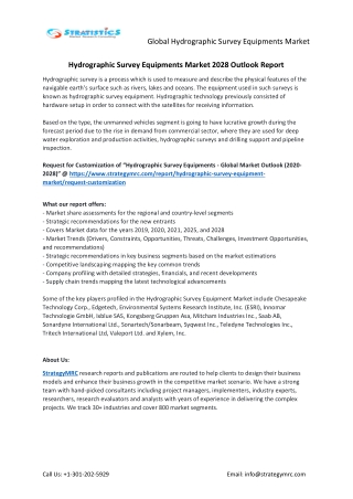 Hydrographic Survey Equipment Market Forecasts to 2028