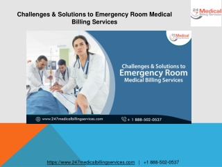 Challenges & Solutions to Emergency Room Medical Billing Services