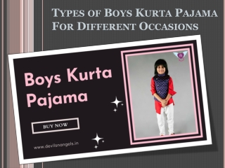 Types of Boys Kurta Pajama For All Occasions
