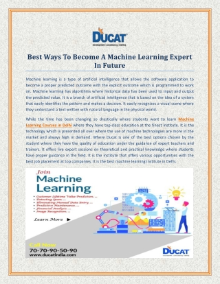 6 Easy Steps to Become a Machine learning Expert