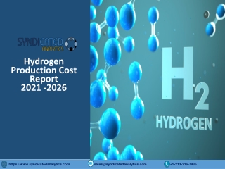 Hydrogen Production Cost PDF 2021-2026 | Syndicated Analytics