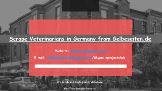 Scrape Veterinarians in Germany from Gelbeseiten.de