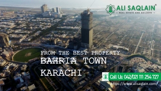 From The Best Property Dealers In Bahria Town Karachi