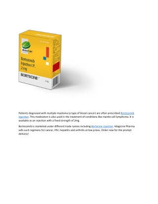 Bortecine injection