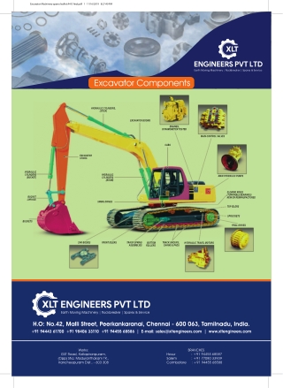 Earthing Moving Spares Excavator Undercarriage Spare Parts
