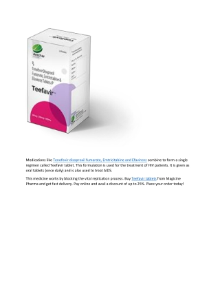 Teefavir tablets