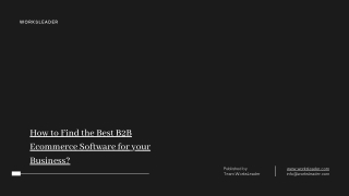 How to Find the Best B2B Ecommerce Software for your Business