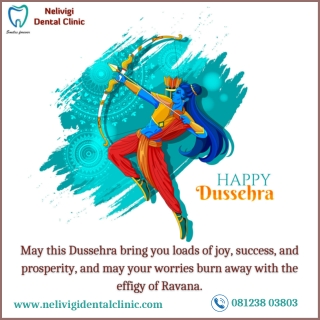 Happy Dussehra 2021 - Best Dental Clinic in Bangalore - Nelivigi Dental Clinic