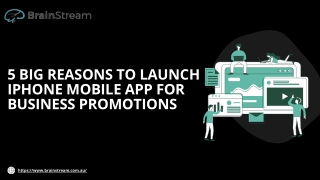 5 BIG REASONS TO LAUNCH IPHONE MOBILE APP FOR BUSINESS PROMOTIONS