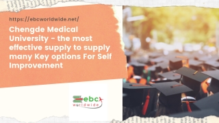 Chengde Medical University - the most effective supply to supply many Key options For Self Improvement