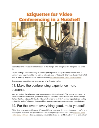 best business video conferencing software
