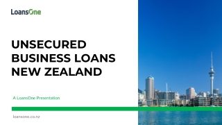 Unsecured Business Loans New Zealand