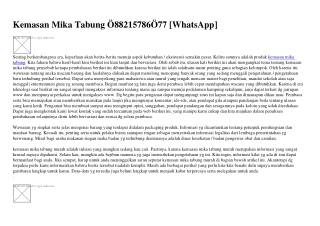 Kemasan Mika Tabung 0882I5786077 [WA]