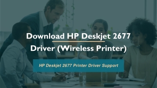 Download HP Deskjet 2677 Driver - HP Deskjet 2677 Printer Driver Support