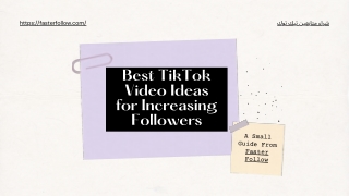 Best TikTok Video Ideas for Increasing Followers