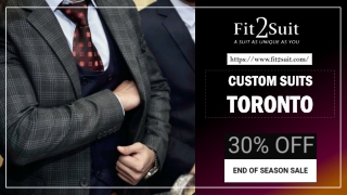 Custom Suits Toronto