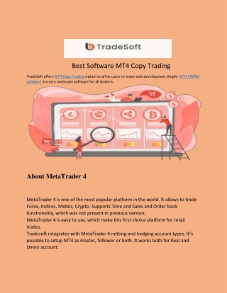 Best Software MT4 Copy Trading