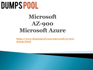 This AZ-900 Practice Exam Refer By The Experts DumpsPool.com