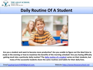 Daily Routine Of A Student-converted