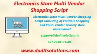 Best Readymade Electronics Store Script - DOD IT Solutions