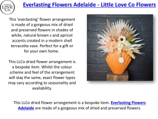 Creative Workshops Adelaide - Little Love Co Flowers