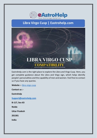 Libra Virgo Cusp | Eastrohelp.com
