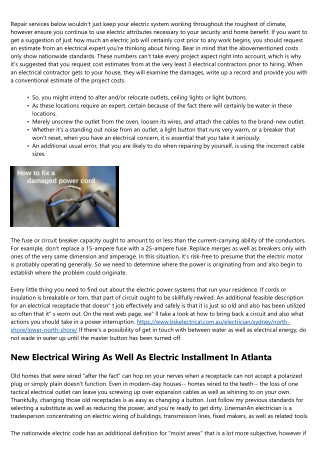 Typical Electric Troubles In Your House